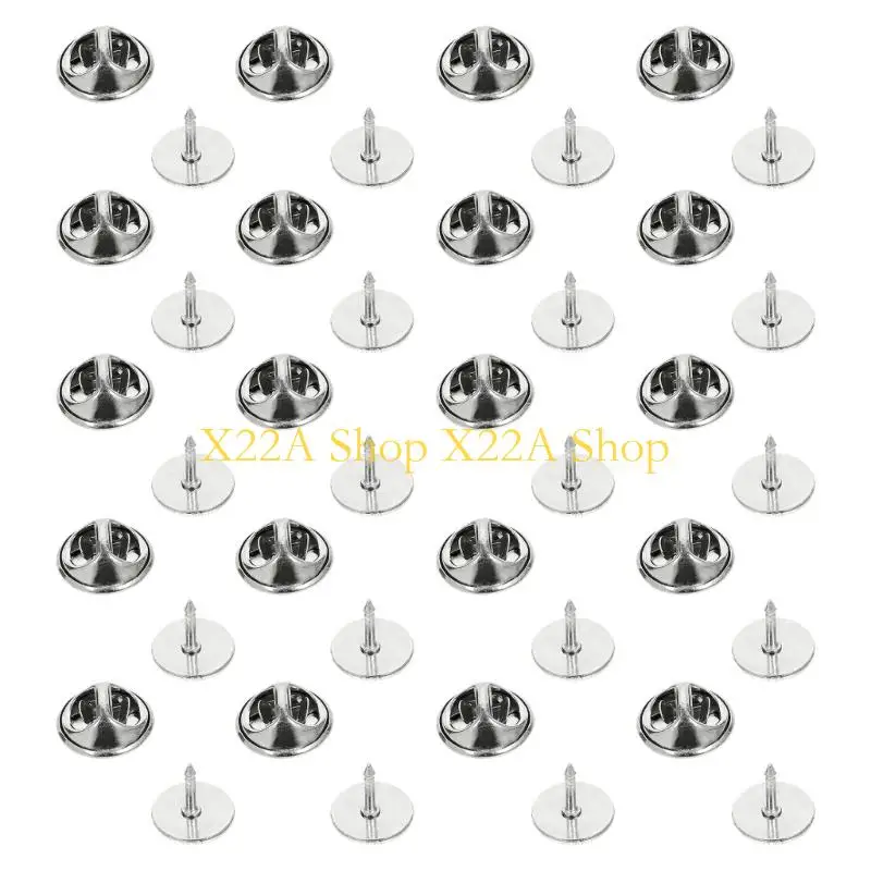 Unique 20pcs Sturdy Flat Metal Pin Backings For Team Activity