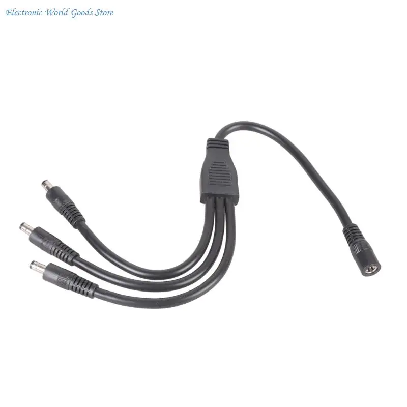 A3PD 40Cm DC5521 Power Adapter Cable 1 Female 3 Male For LED Light Cooling Fan