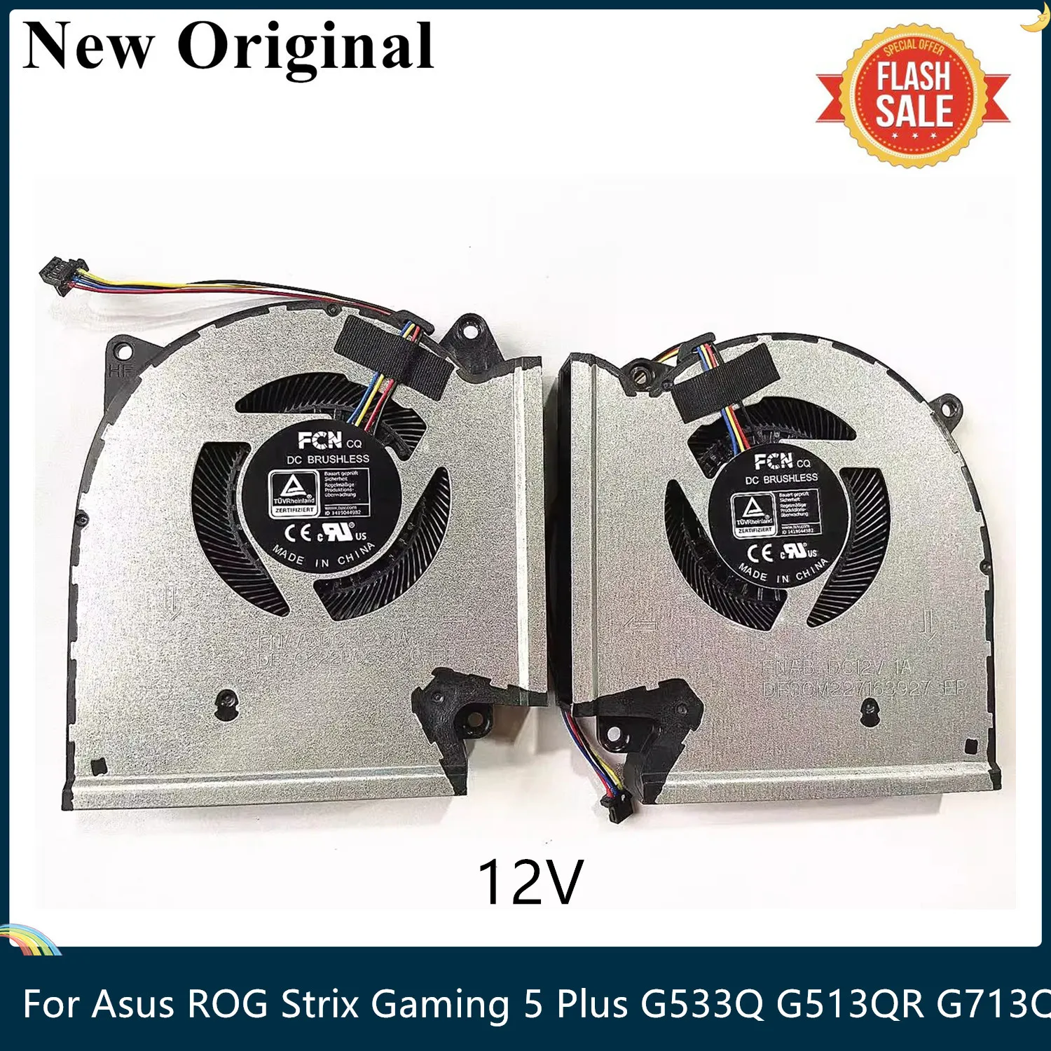 LSC New Original CPU GPU Cooling Cooler Fan 12V For Asus ROG Strix Gaming 5 Plus G533 G533Q G513 G513QR G713Q G713QR G733QS 2021