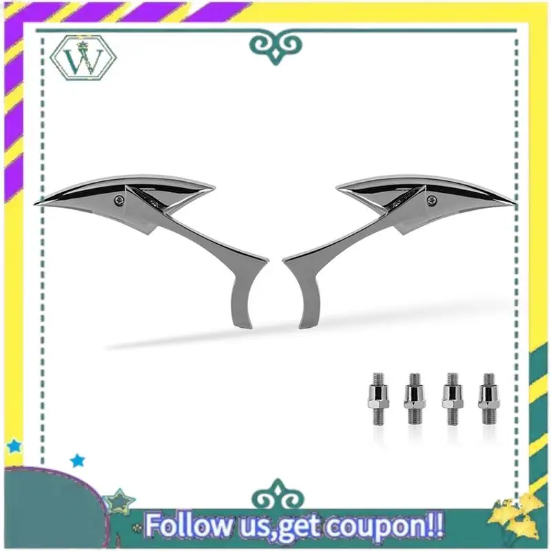 

A82U-Новые хромированные зеркала заднего вида на заказ, серебристые для мотоцикла Cruiser Chopper Dyna Electra Glide