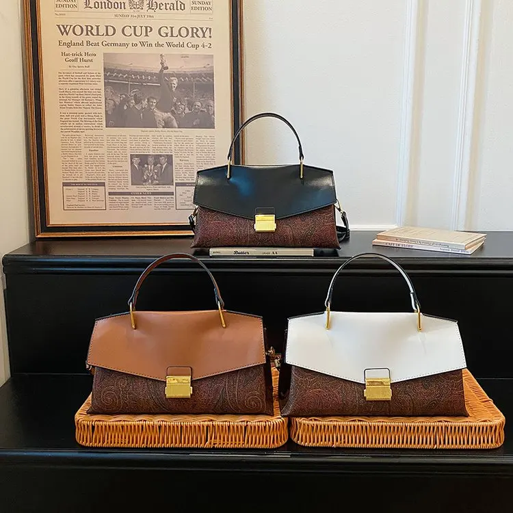 

Elegant Trendy Diaper Bags For Women Designer Leather Crossbody Bag Vintage Shoulder Bag Simple Large Capacity Messenger Bag