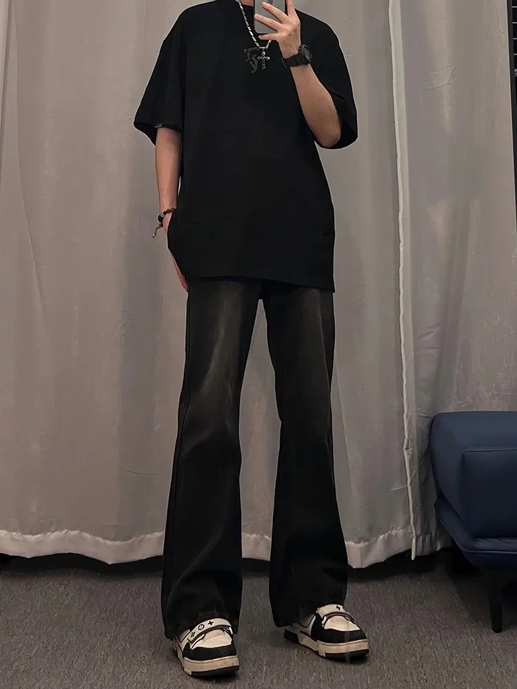 

Мужские джинсы Bla Slim Fit прямого кроя в стиле ретро, американский уличный тренд, брендовые брюки, крутые осенне-зимние длинные штаны