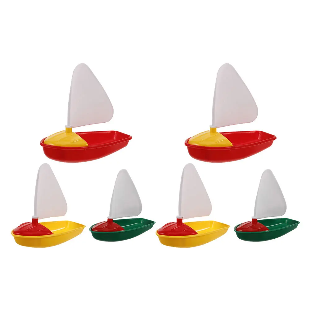 

6Pcs Kids Floating Sailboats Water Play Set for Bathtub Pool Beach Use Engaging Colors for Sensory Stimulation and Motor Skills