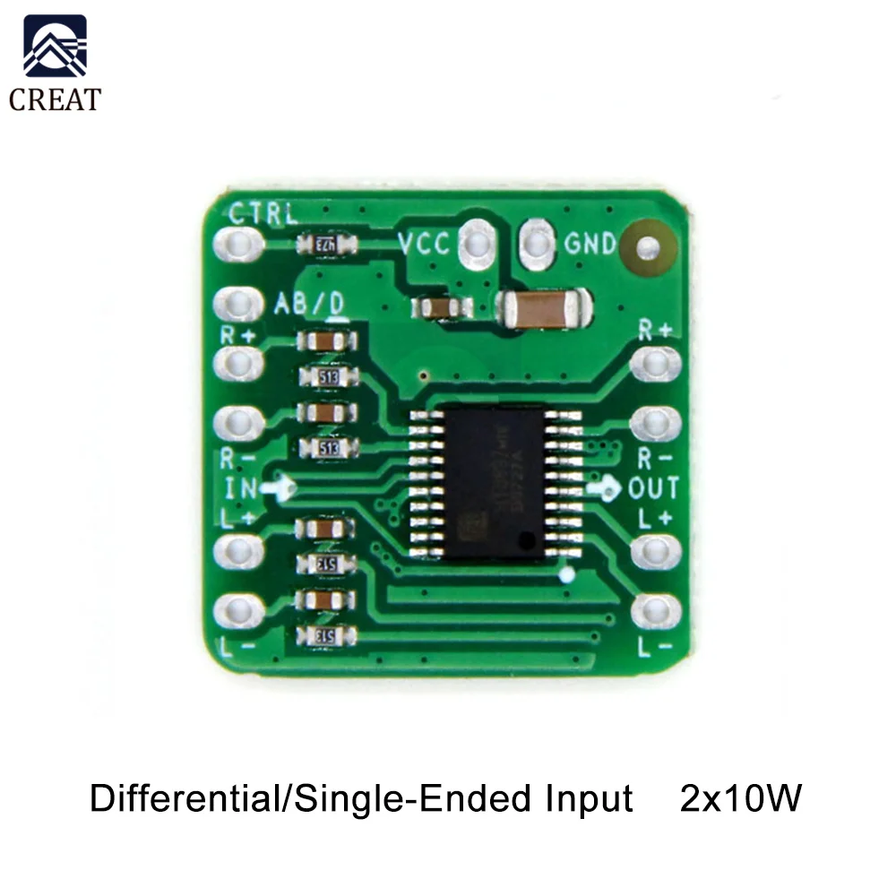 Differential Power Amplifier Board 18W 2x18W 2x10W Digital Class D/AB Audio Power Amplifier HT8696/7 NS4110B Amplifier Module