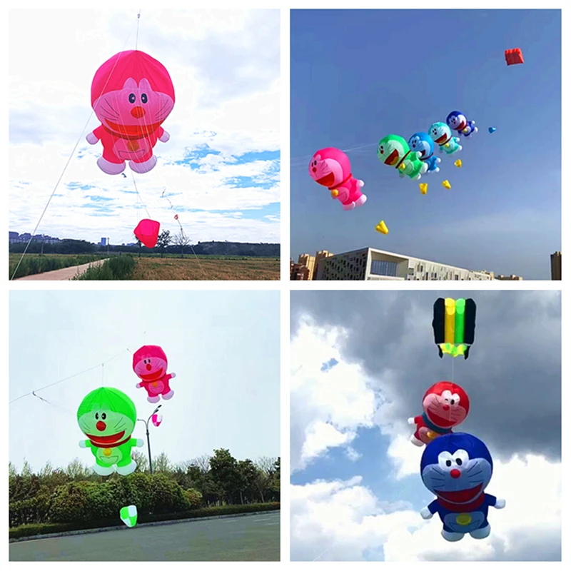 Free shipping inflatable kite pendant flying soft kite windsocks kites show kites factory wind power flying toys dragon tail fun