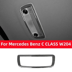 For Mercedes Benz C Class W204 2007-2013 Car Interior Accessories Auto Rear Reading Lights Cover Trim Decor Real Carbon Fiber