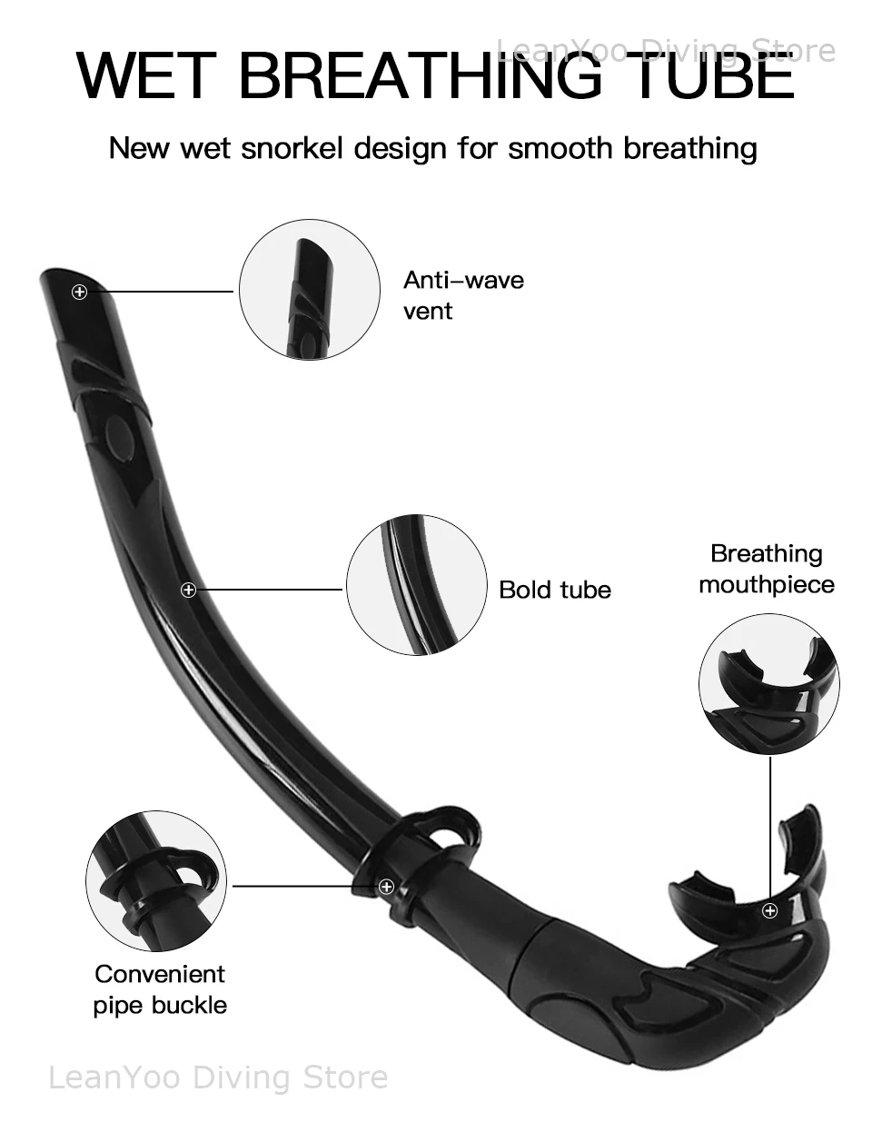 قناع غوص بإطار من سبائك الألومنيوم الفاخر، نظارات غوص منخفضة الحجم مع حزمة أنبوب الغطس الرطب من السيليكون في صندوق بسحاب أسود #5