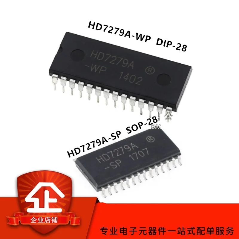 10adet HD7279A-SP HD7279A-WP chip direct plug DIP-28 SOP-28 keyboard intelligent control chip