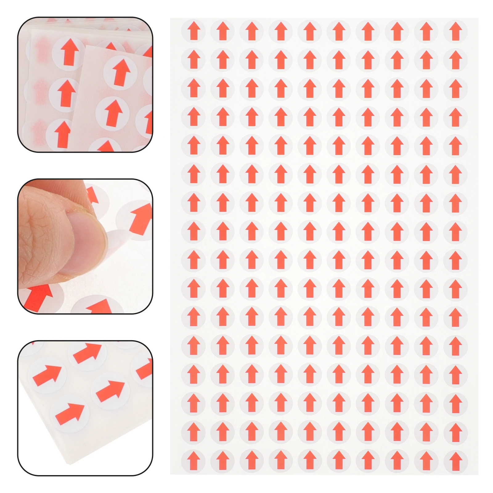 Adesivos de seta decalques direcionais vermelhos para marcação de piso para sinais de segurança de escritório etiquetas adesivas de seta