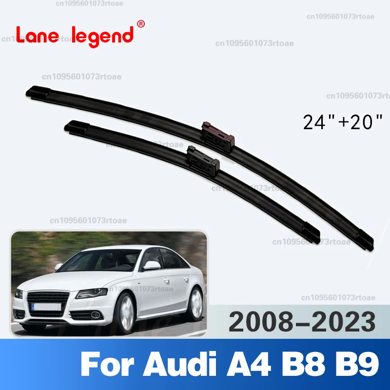 

Front Wiper Blades 24"+20" Windshield Windscreen Front Window For Audi A4 B8 B9 Allroad 2008-2023 2017 2016 2015 2014 2013 Wiper