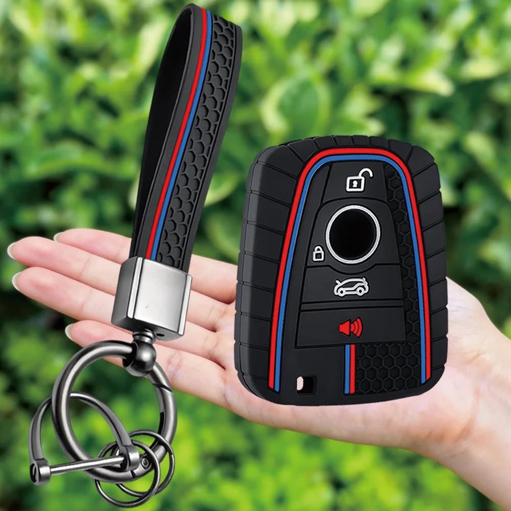 Protection Holder Keychain Interior Accessories For BMW I3 I8 Series Keyless Car Styling Keychain Silicone Cover Fob Key Case
