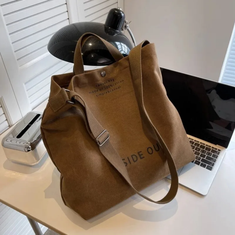Canvas Crossbody Bags for Women Fashion Crossover Purse Cotton Shoulder Bag image 4