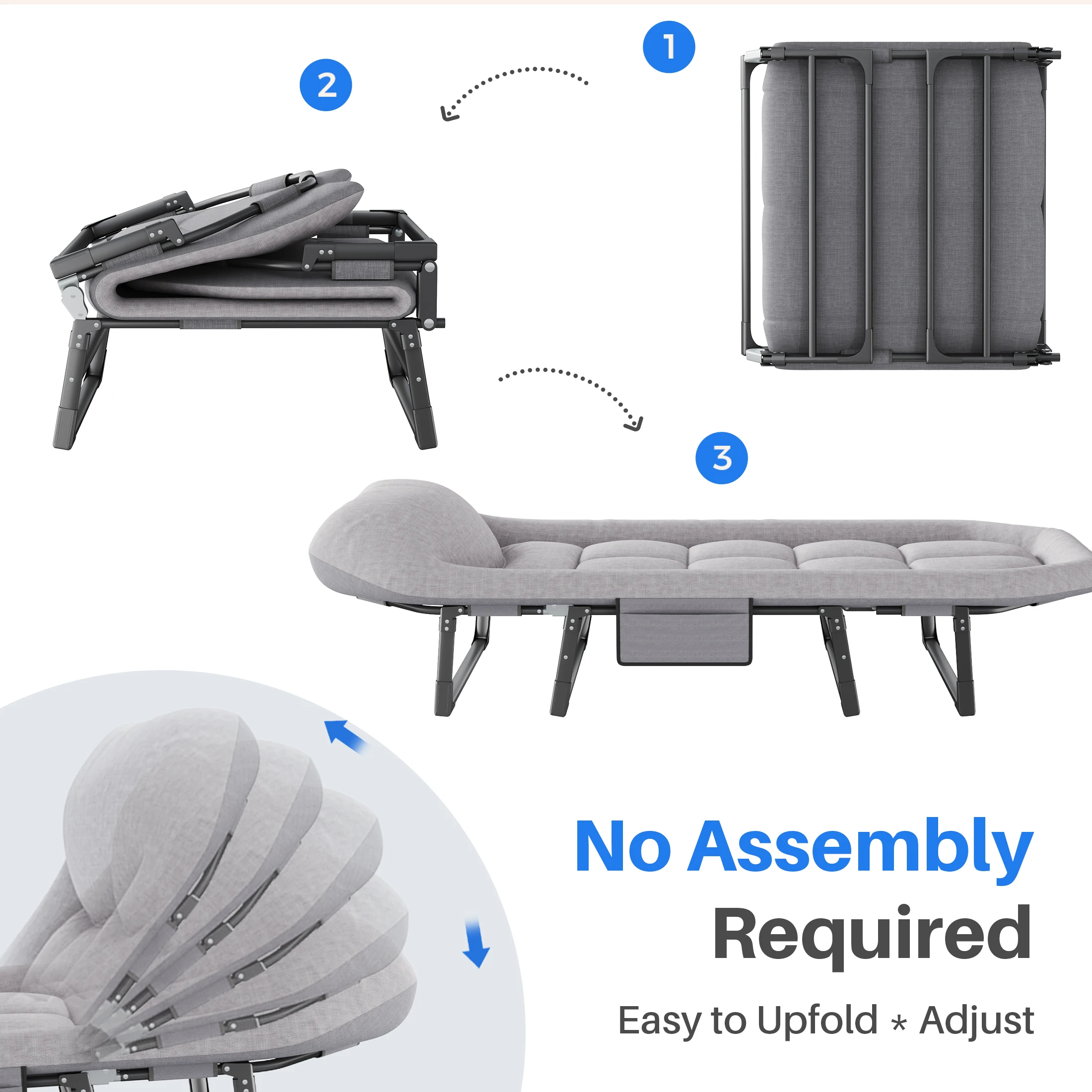 matelas rembourré pour lit de camp