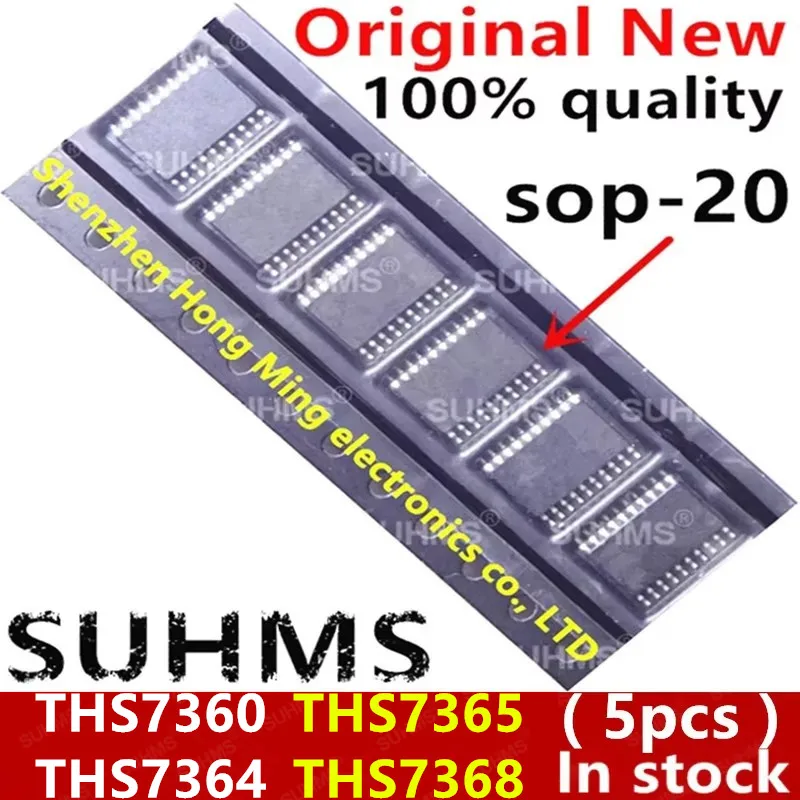 (5piece) 100% New THS7360 THS7364 THS7365 THS7368 THS7360IPWR THS7364IPWR THS7365IPWR THS7368IPWR sop-20