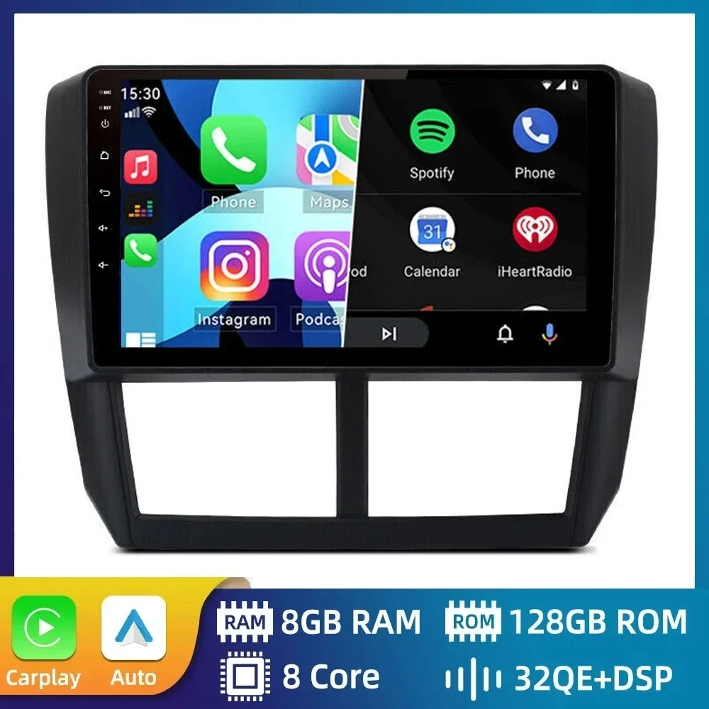

Android 14 2din Car Radio Android For Subaru Forester 3 SH Impreza 2007-2013 Multimedia wireless Carplay Autoardio gps Head Unit