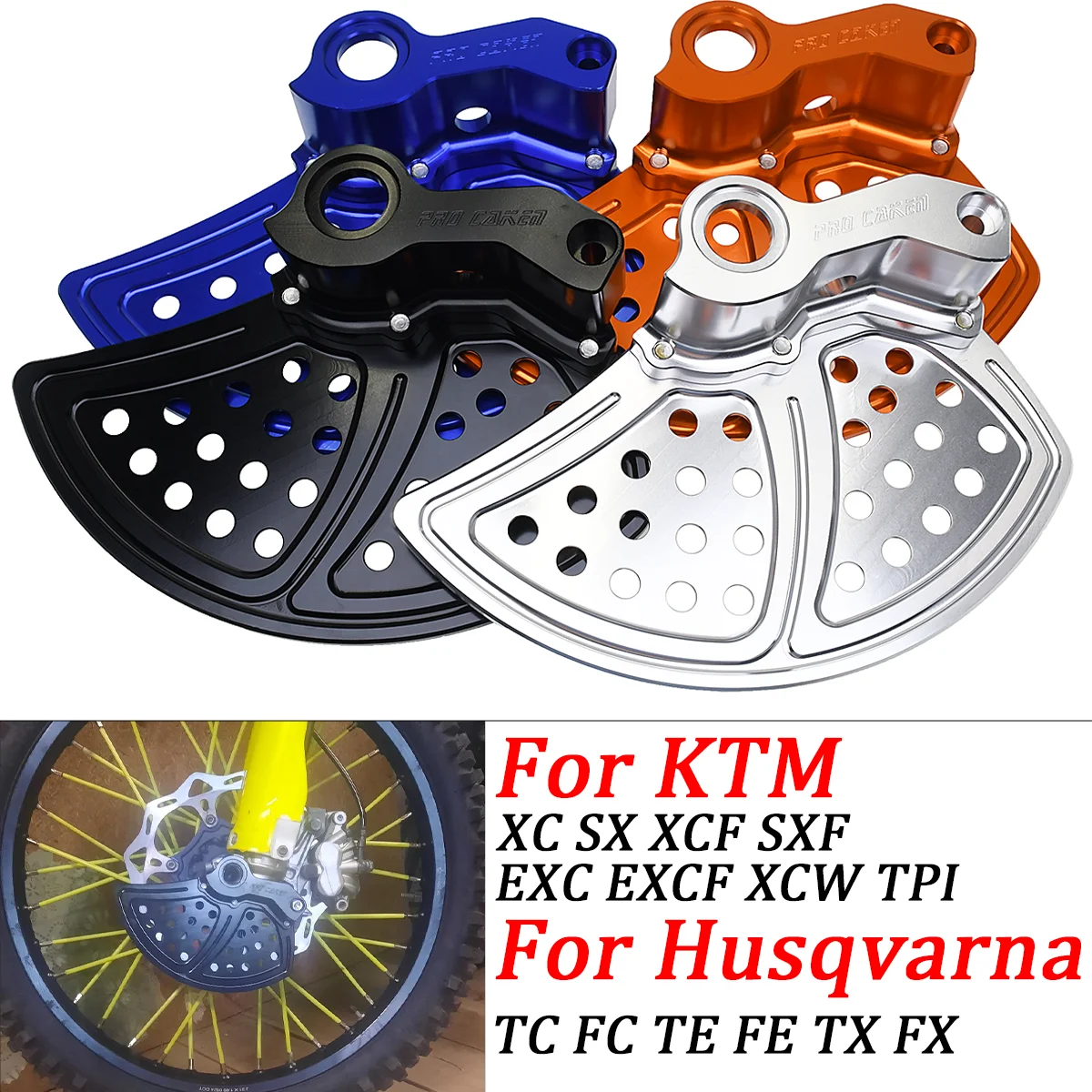 

Motorcycle Front Brake Disc Guard Protector Cover For KTM SX-F XC-F EXC-F XCF-W Six Days TPI For KTM Husqvarna FE TC TE TX FC FX