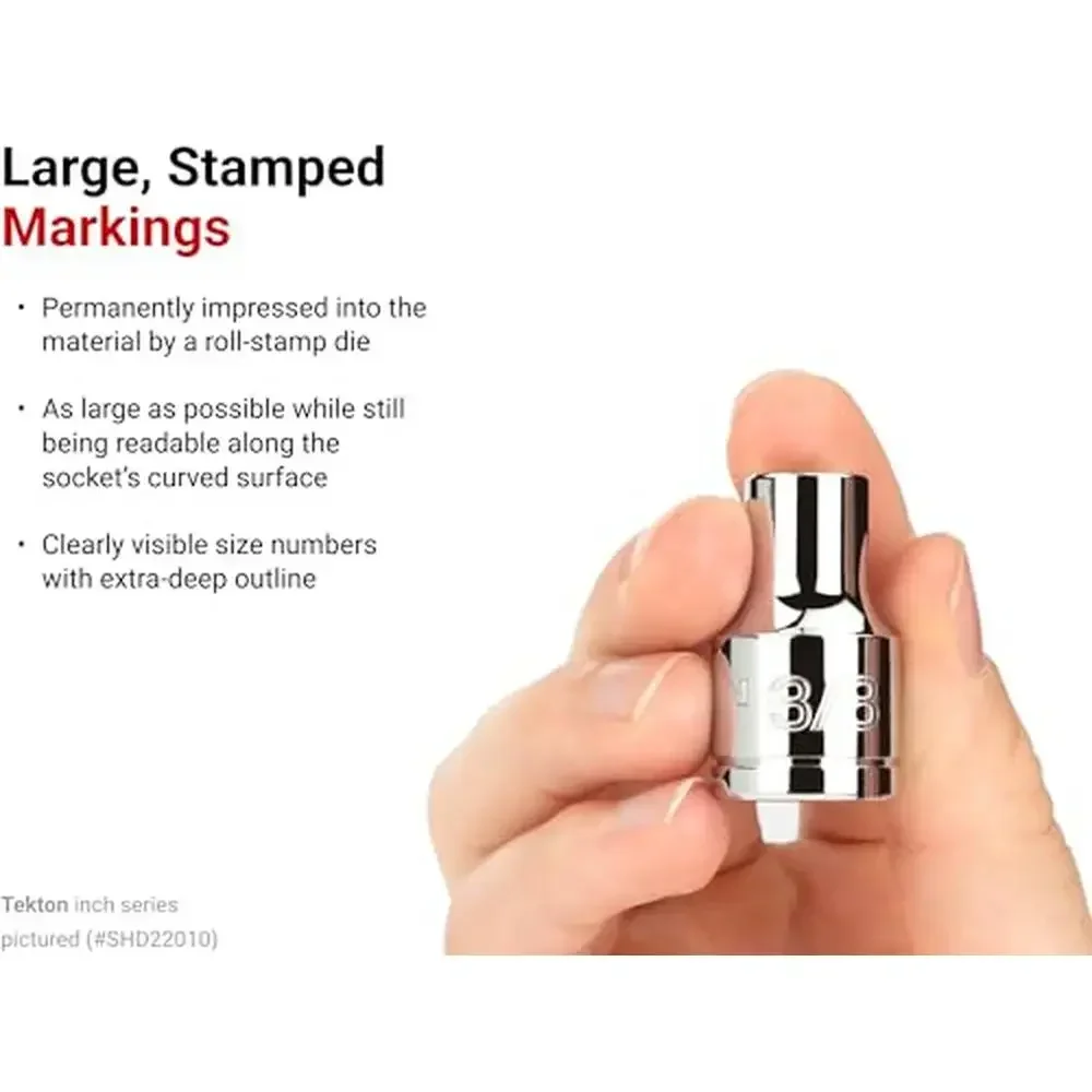 Set di bussole a 12 punti con guide 78 pezzi 3/8-1-5/16 pollici. La forza di fissaggio SHD92216 da 10-32 mm applica guide con prese profonde standard metriche