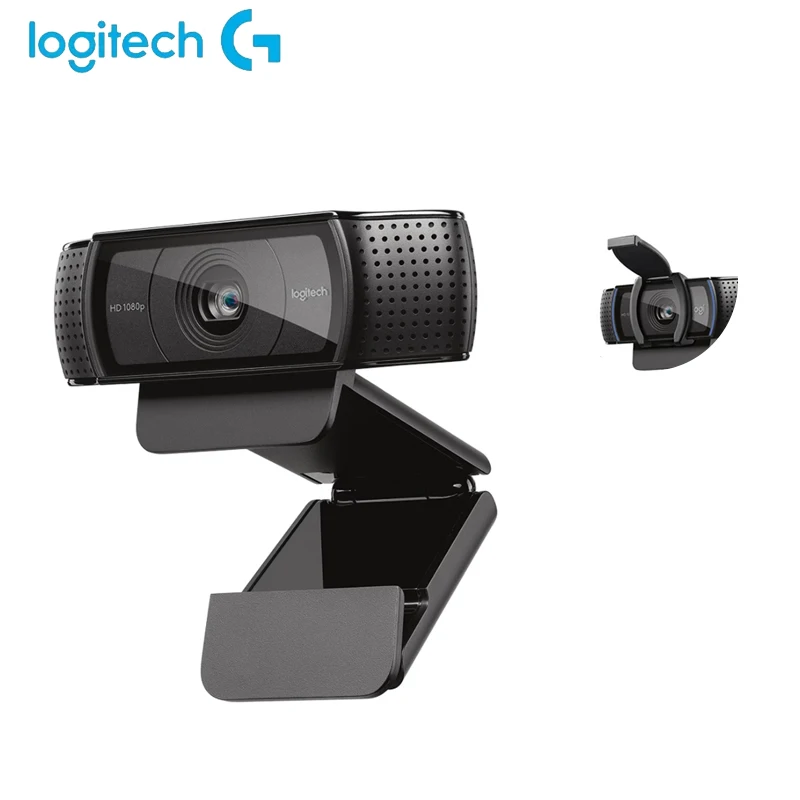 Logitech C920e with privacy cover, high-definition network camera, video call, live conference, online course camera, laptop, ho