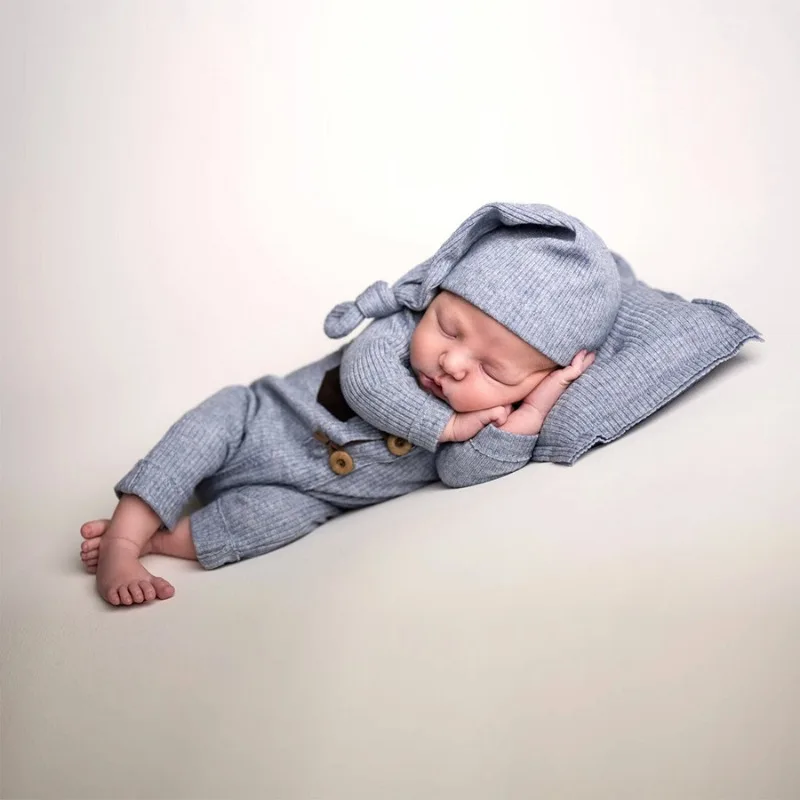 New Rompers Baby New Born Props Female Newborn Pillow Set Photography Male Clothes Shooting Accessories Costume Girl Outfits