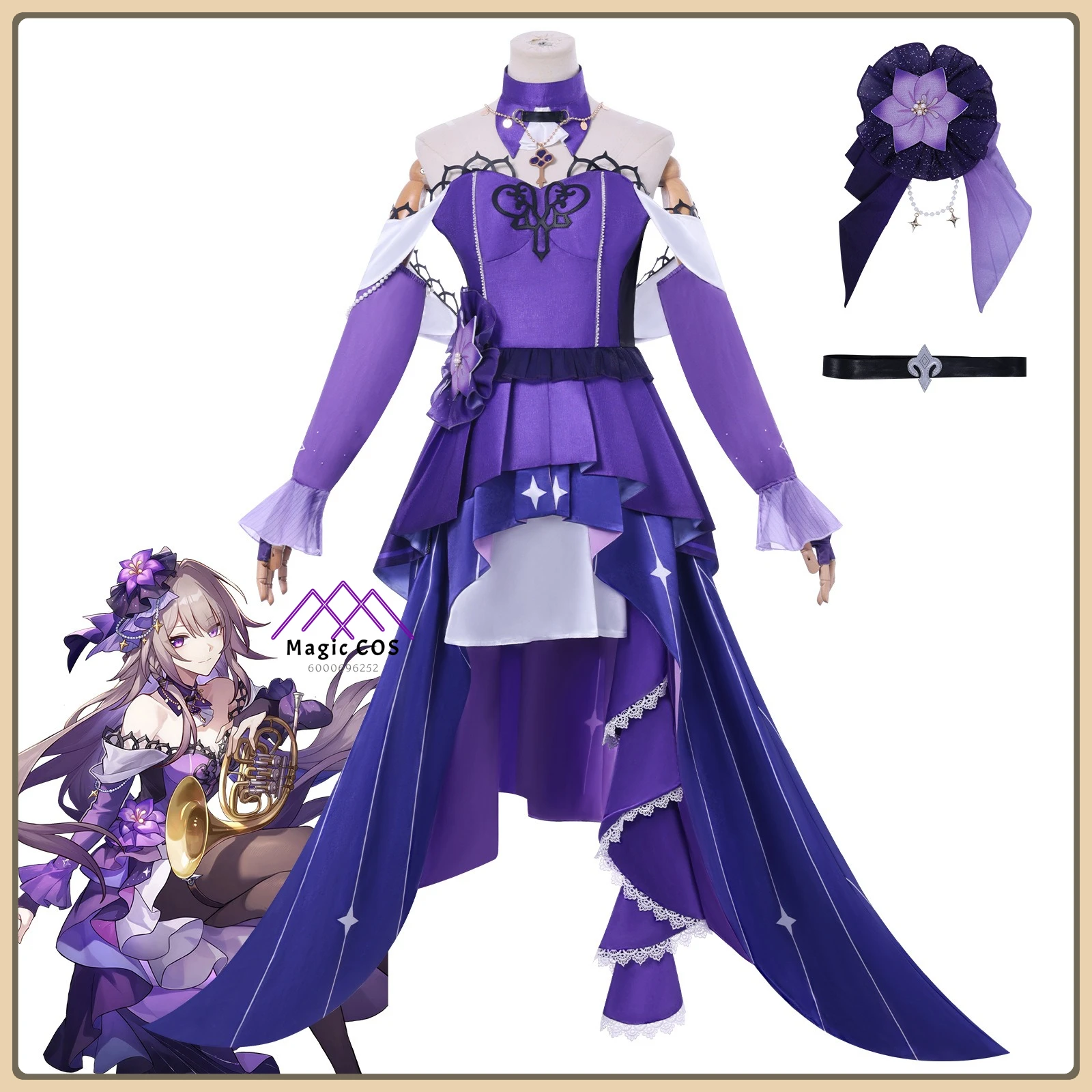 

Honkai Star Rail Concert Daheitac Cosplay Costume Glamorous Suit High Qualityt Anime Clothes for Women Halloween Party Suit