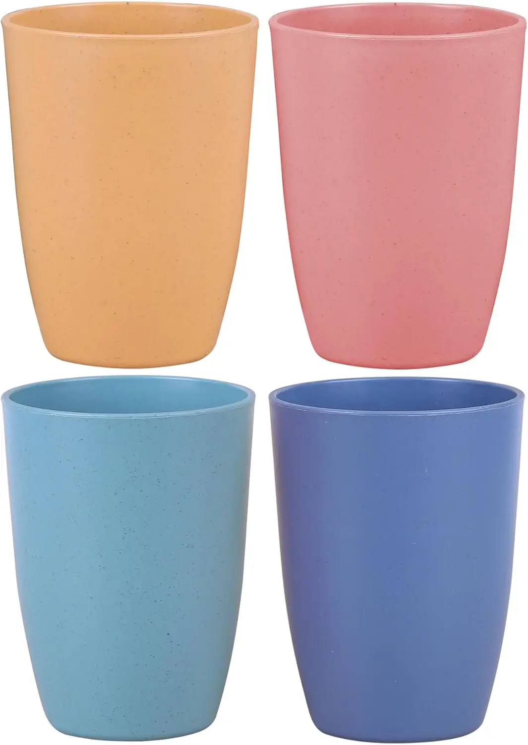 

Экологичная многоразовая кружка из пшеничной соломы, набор небьющихся стаканов объемом 12 унций, можно мыть в посудомоечной машине, без BPA (4 цвета)