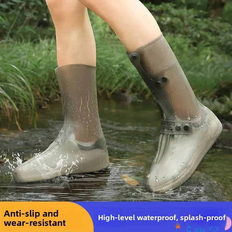 

Waterproof Silicone oe Covers Anti-Slip Wear-Resistant Rain Boots ex Adult Size Rain oes Disposable Outdoor Sandproof