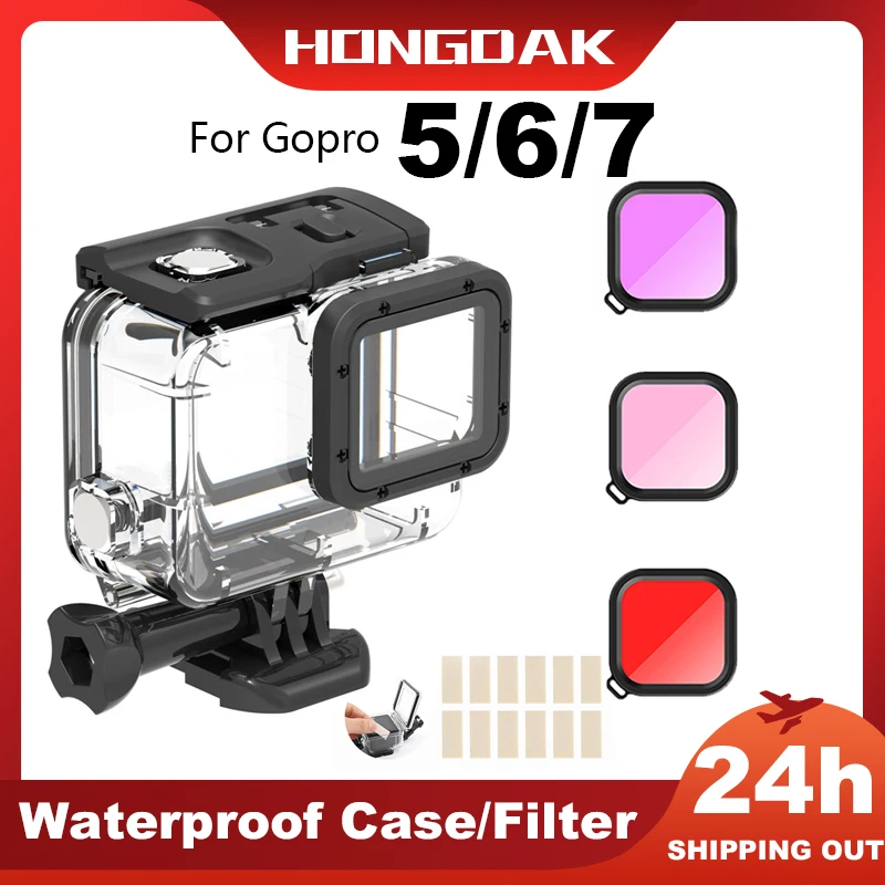 60M Waterproof Housing Case Underwater Driving For Go Pro GoPro Hero 5 6 7 Black Protective Dive Cover Action Camera Accessoris