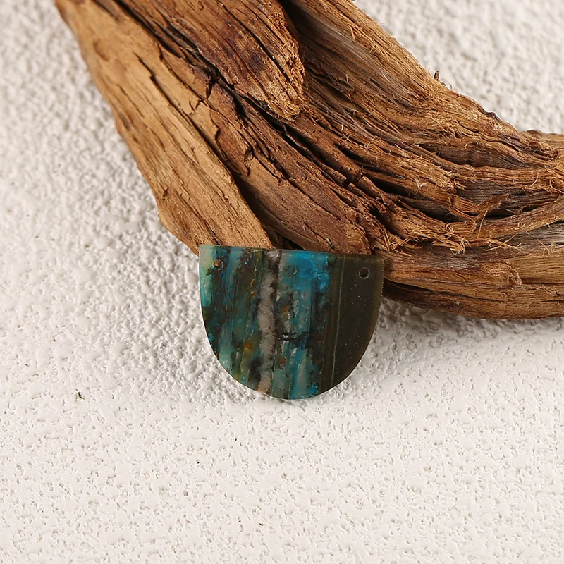 AAA+ Rated B&F Handmade Chrysocolla Pendants, Genuine Natural stone beads, Unique Stones for jewelry & DIY Earring Beads