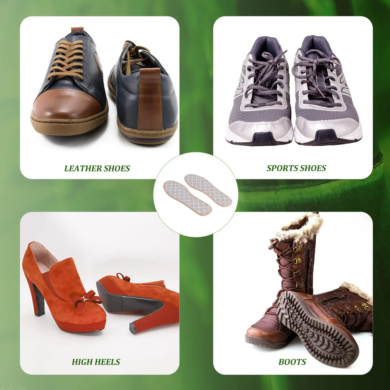 

3 Pairs thotic Insoles Sports Thickened Heel Pads Cushioning Massage Shock Absorbent Breathable Sweat Proof Height Increase Foot