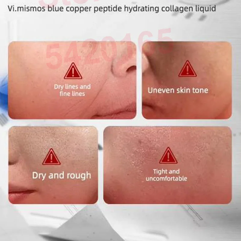 Advanced Blue Copper peptide GHK-CU Anti-Wrinkle Facial Essence - Brightening Whitening Moisturizing Face Skin Care