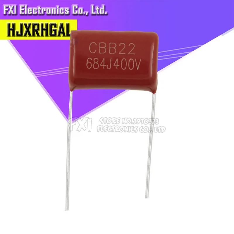 10PCS 400V684J pitch 15MM 0.68UF 680nf 684 400V CBB Polypropylene film capacitor new