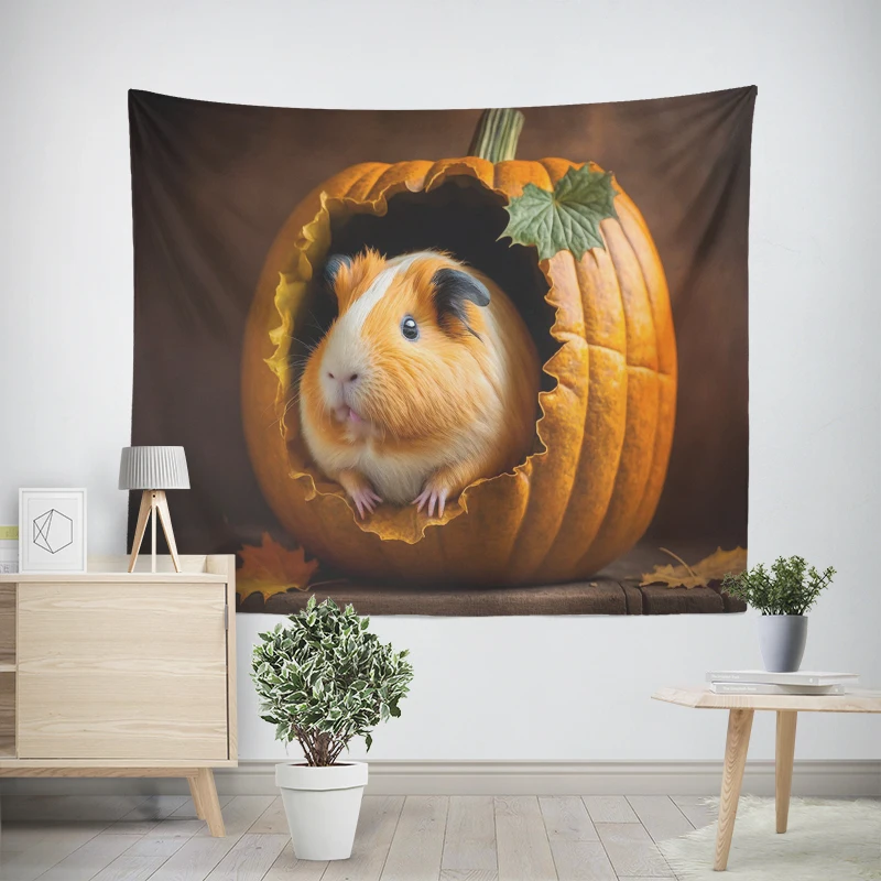 Tapiz de pared de tela grande para decoración del hogar, decoración moderna para habitación, arte estético para dormitorio, Halloween, Otoño, divertido