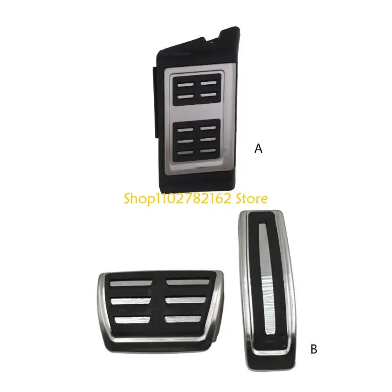 

547B Brake Pedal Cover Pads Car Accessories Anti-Slip Foot Rest Pedal Pads for Q7 06-15 Auto Accelerator Pedal Covers