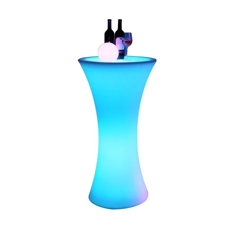 LED Bar Table  Chairs 16Color LightEmitting Combo Suitable for KTV Outdoor Activities Creative Charging Furniture