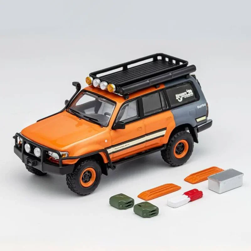 1:64 Scale LC80 Off-road Vehicle Alloy Car Model Diecast Toy Ornament Gift Souvenir Collectible