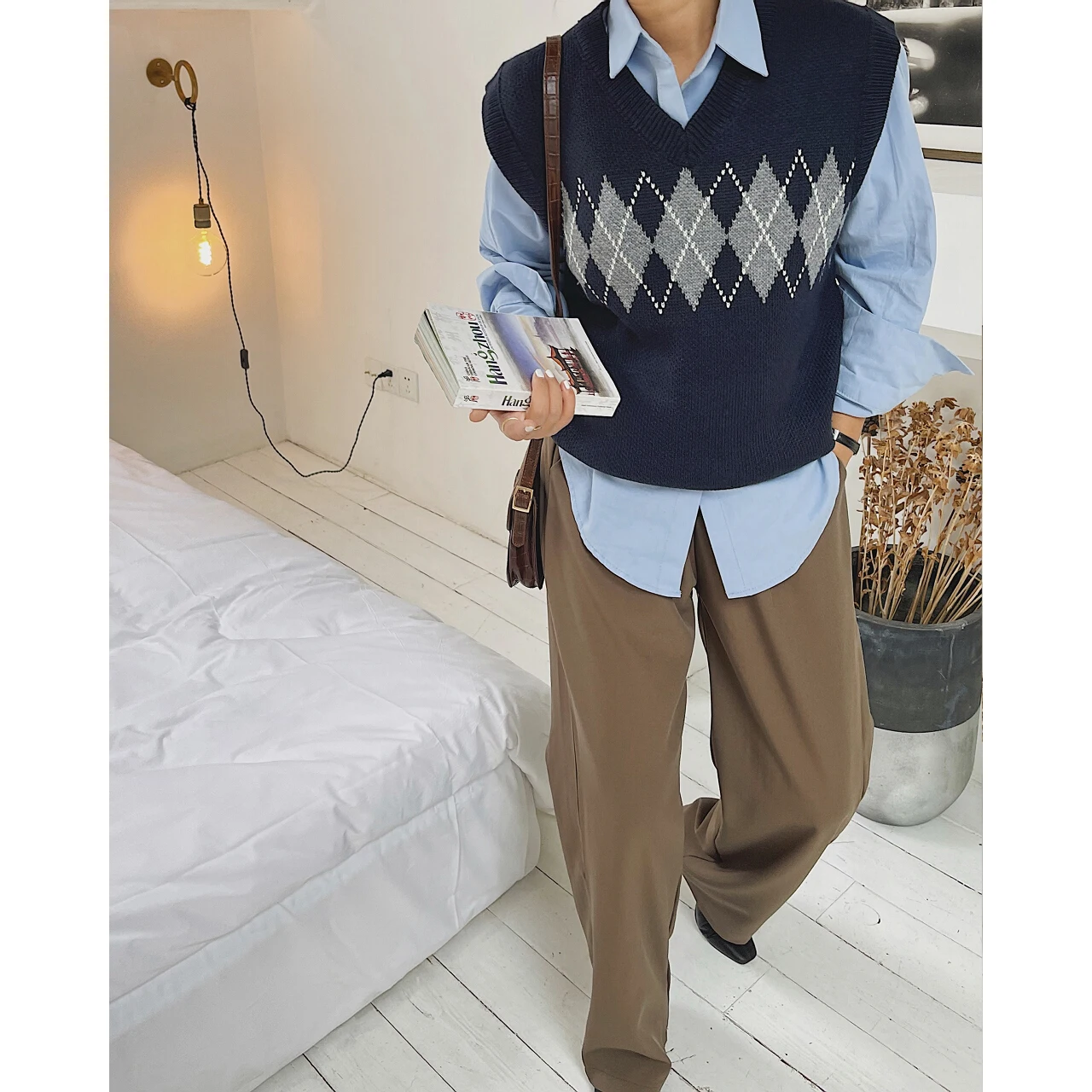 Women's Navy Slim Cardigan Sweater Coat Y2k Blouse Tops Korean Fashion Jacket Autumn Winter Long Sleeve Ladies New Woman Oem Tee