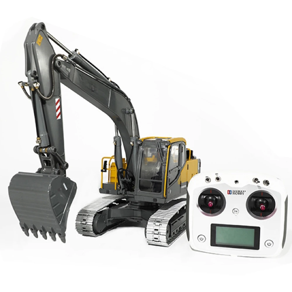 E111 1/14 Hydraulic Rc Excavator Radio Controlled Truck Caterpillar Alloy Tractor Brushless Motor Engineering Car