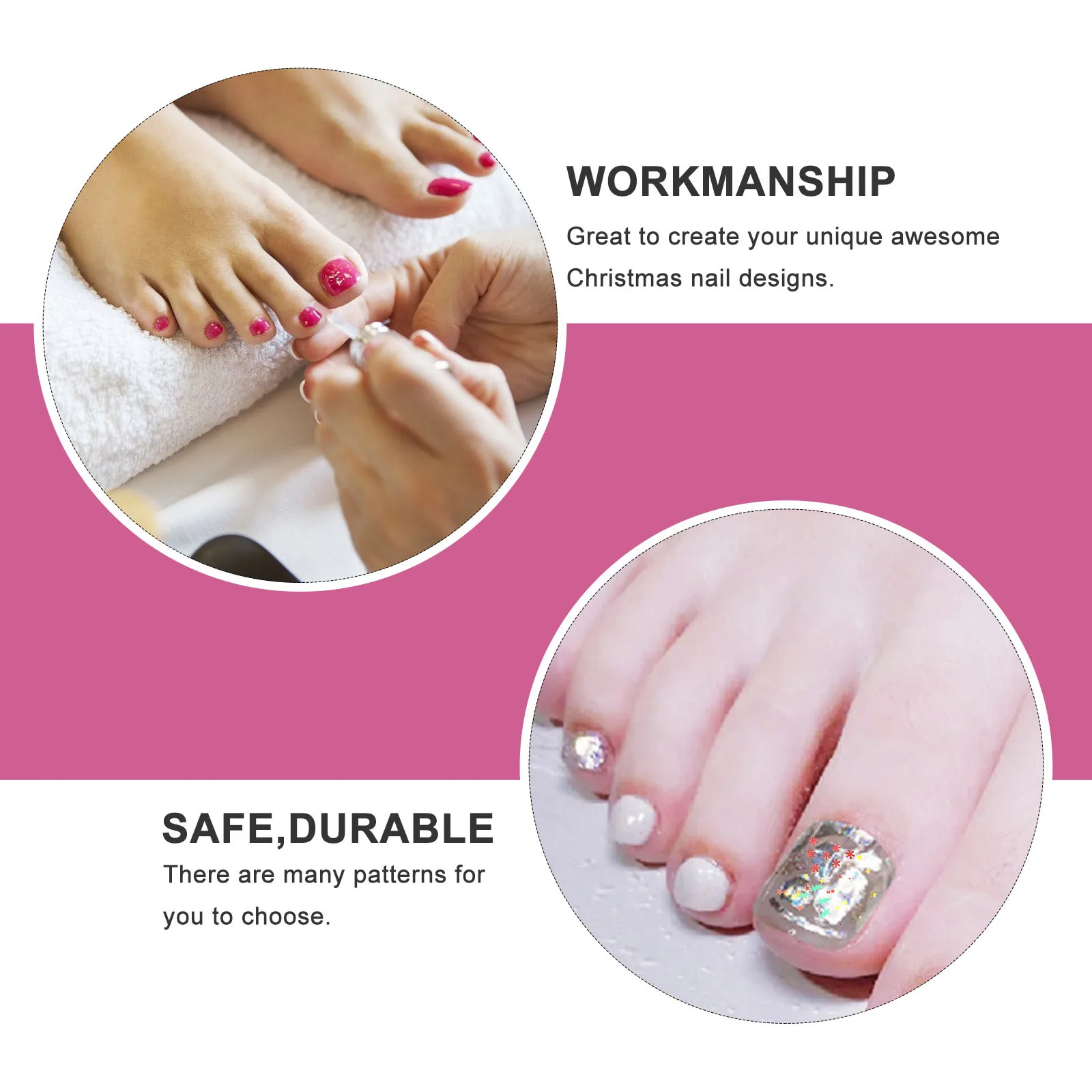 กลิตเตอร์เกล็ดหิมะสำหรับตกแต่งเล็บ 3 กล่อง สำหรับตกแต่งเล็บ โทรศัพท์มือถือ ตัว ขน และเครื่องสำอาง