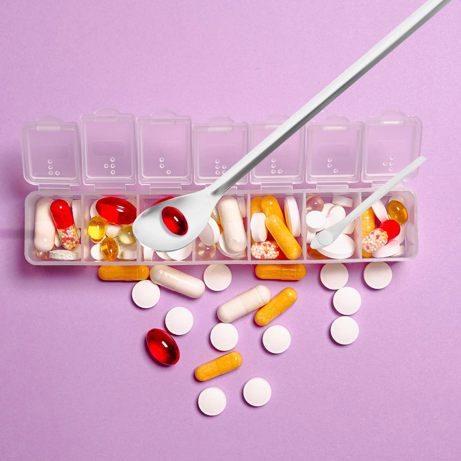 

13 Pcs Stainless Steel Sampling Spoon Set Mixing Scoop Measuring Spatula Laboratory Medicine