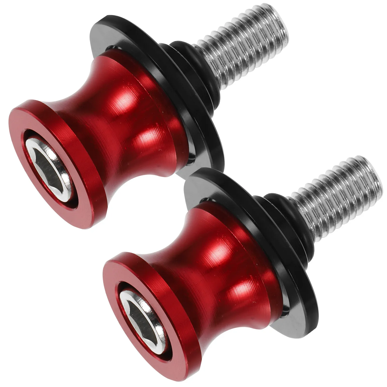 

1Set Universal Motorcycle Swing Arm Spools Sliders 10Mm Iron Frame Slider for Enhanced and Long-Lasting Durability