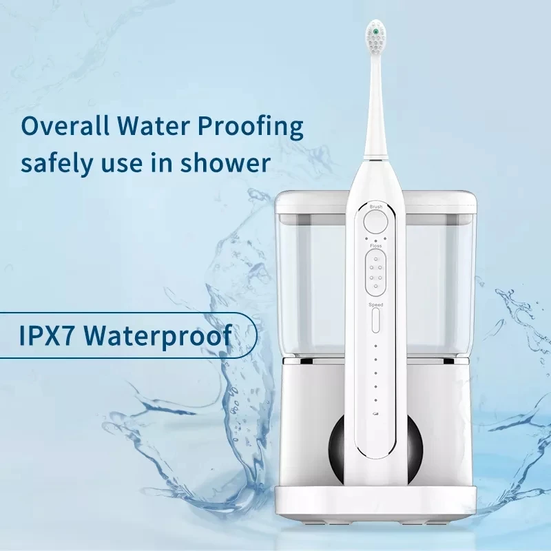 Wholesale Custom Desktop 2-in-1 Water Floss with Electric Toothbrush