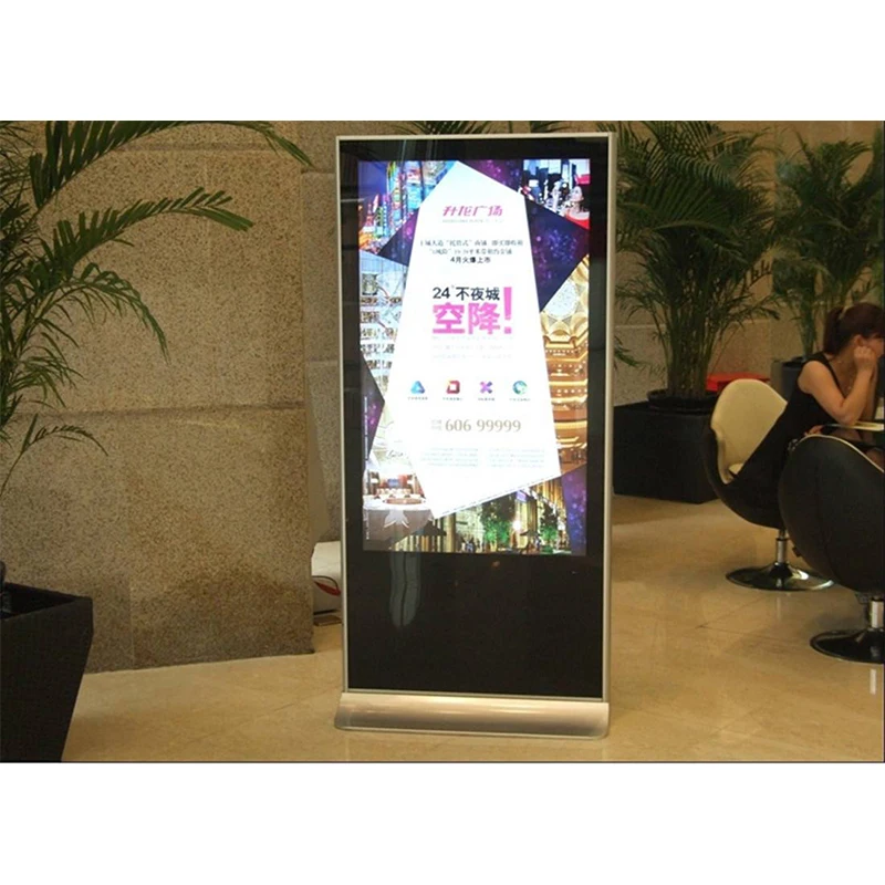 4K مشغل الوسائط الإعلانية جدار جبل شاشة ذكية تعمل باللمس لوحة القائمة التفاعلية لشاشة لافتات رقمية لمركز التسوق #6