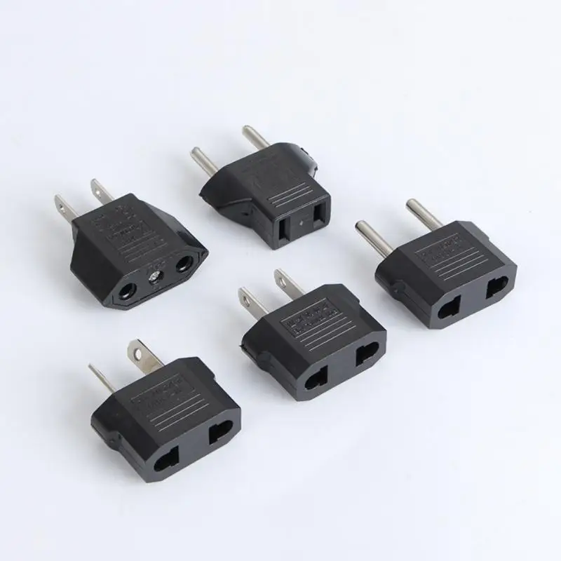 EU Plug Adapter Socket US To EU Plug Power Adaptor Converter American EU to US Plug Travel Adapter Sockets Charger Outlet