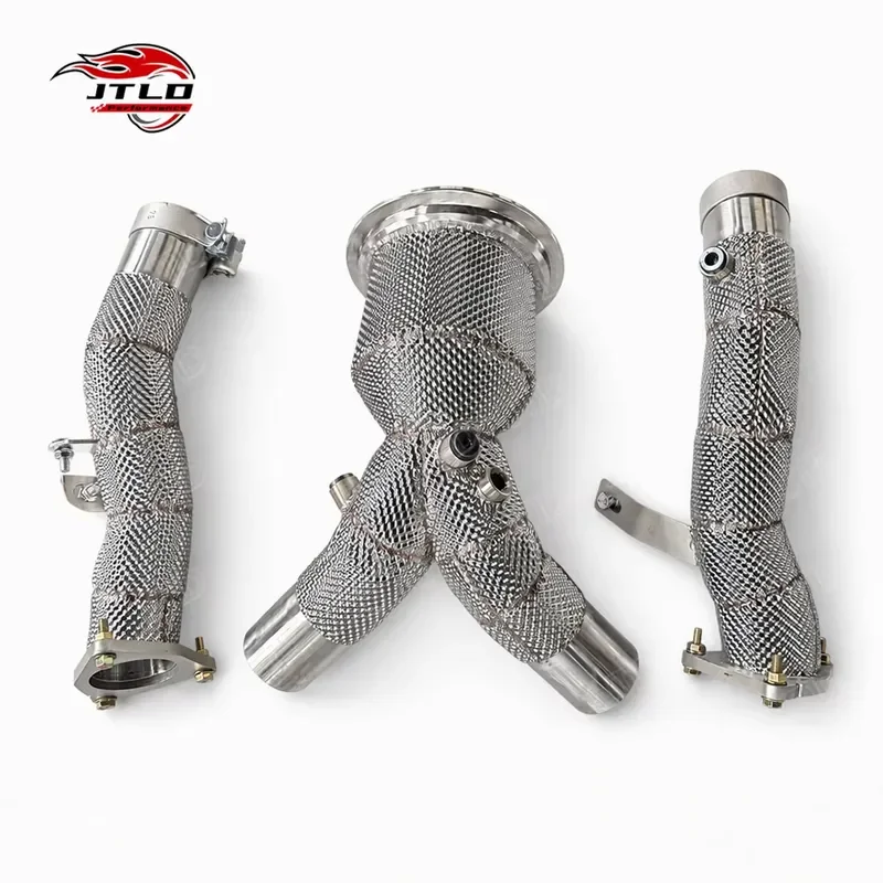 JTLD High Flow Stainless Steel Exhaust System Pipes Downpipe for 2025 Ferrari SF90
