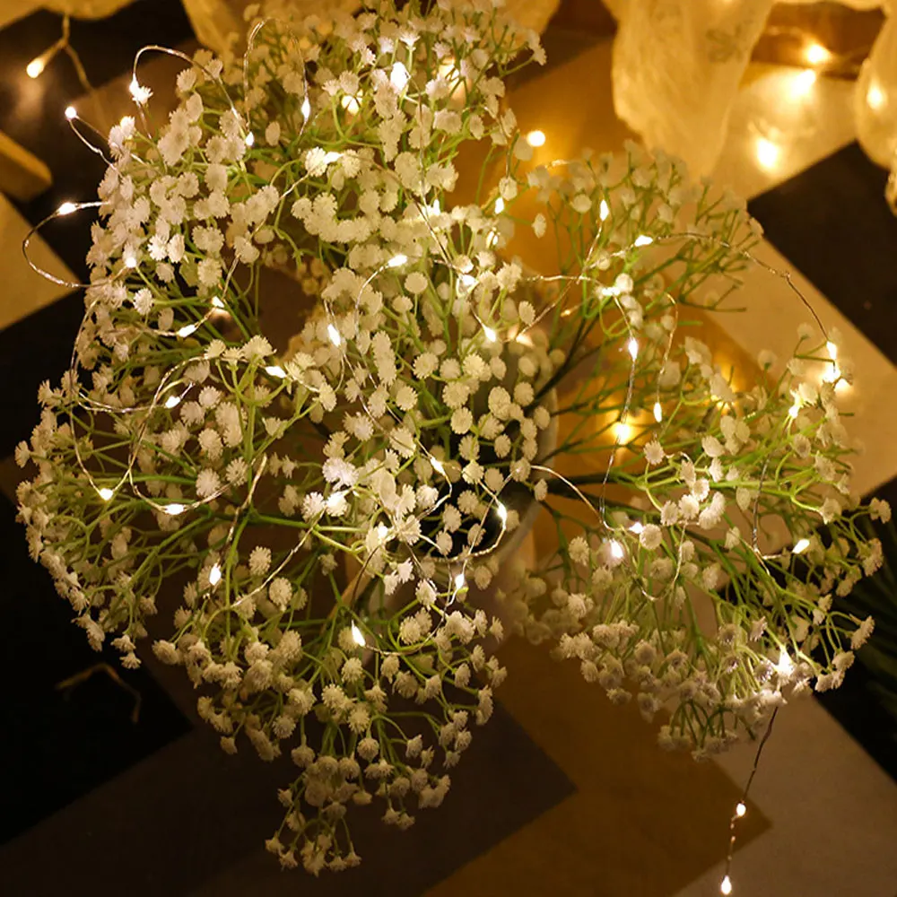 USB Led 銅線ストリングライト 8 モードフェアリーライト防水ガーランド DIY クリスマス結婚式パーティー装飾照明
