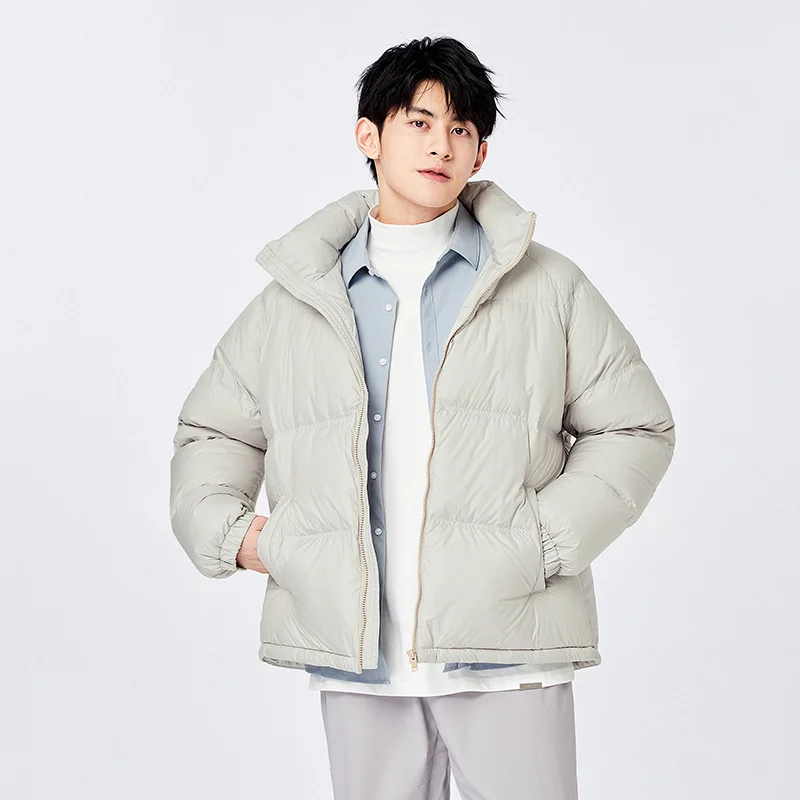 Semir Down Jacket Men 2022 Winter New Fashion Waterproof Light Warm Clothes Comfortable Stand Collar Thick Bread Jacket