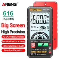 ANENG 616 Digital Multimeter Large Screen Backlight Intelligent 6000 Counts Mini Portable Multímetro AC/DC Test Tools