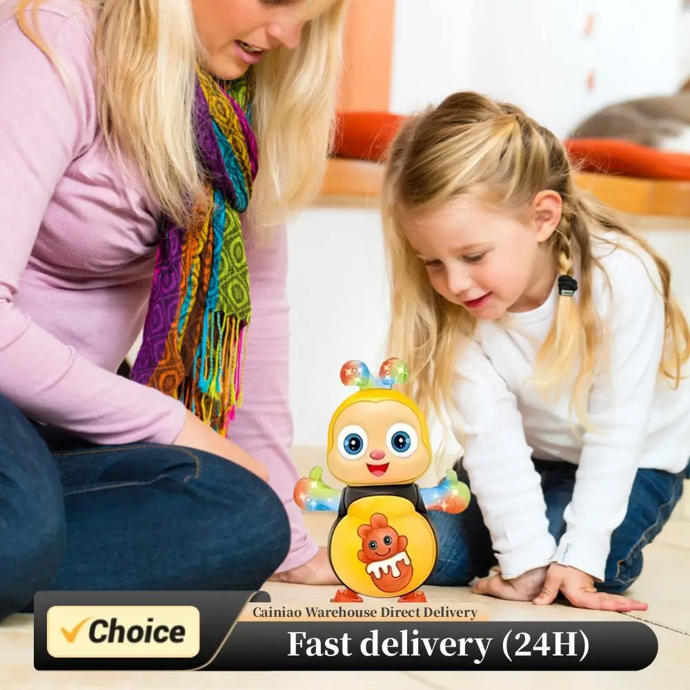 

Vocal Toy Cartoon Bee Electric Toys With Sound Flash Lighting Sing Dance for Girls Boys Children Electronic Pets Music Toy Gifts