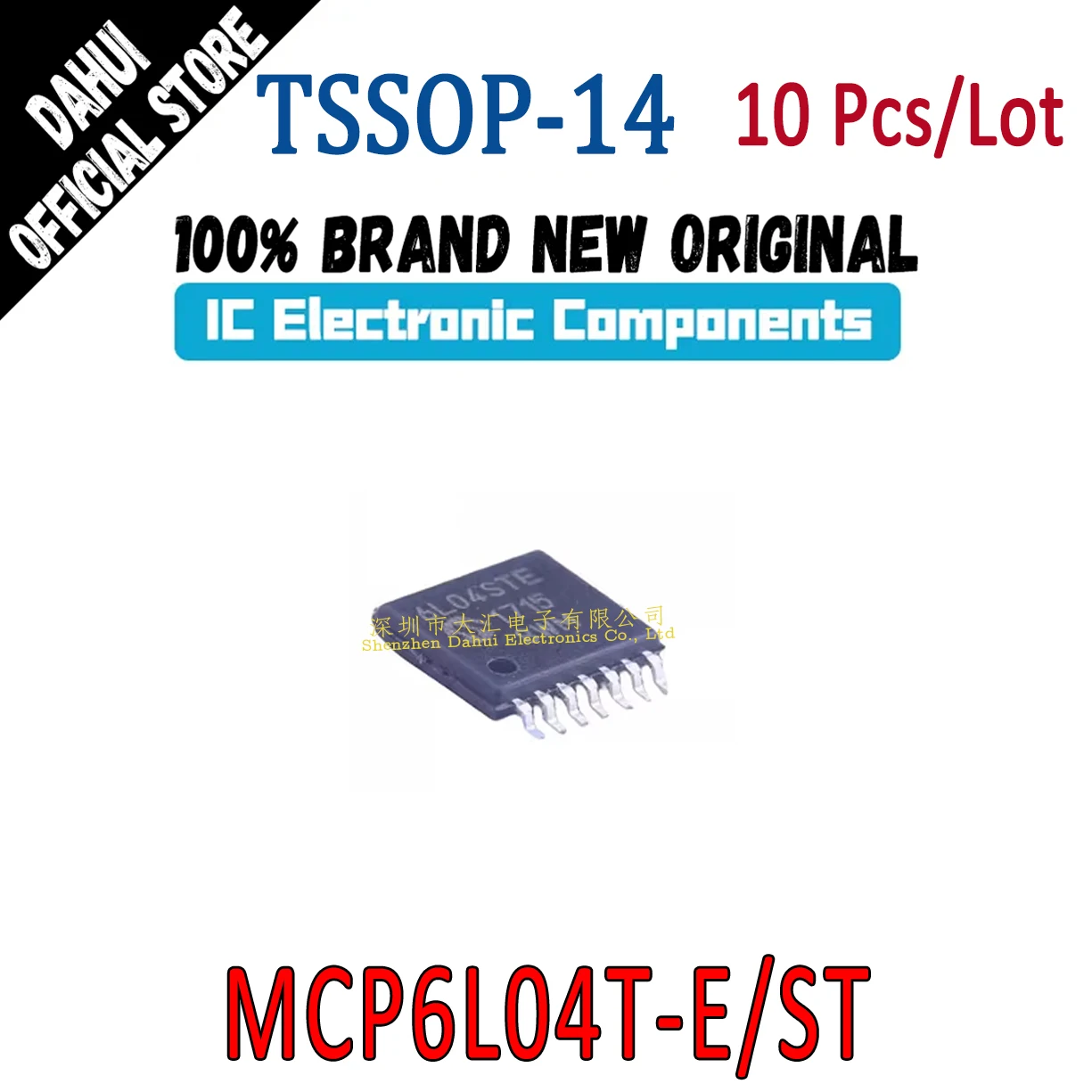 

10Pcs MCP6L04T-E/ST 6L04STE TSSOP-14 Operational amplifier chip IC new original