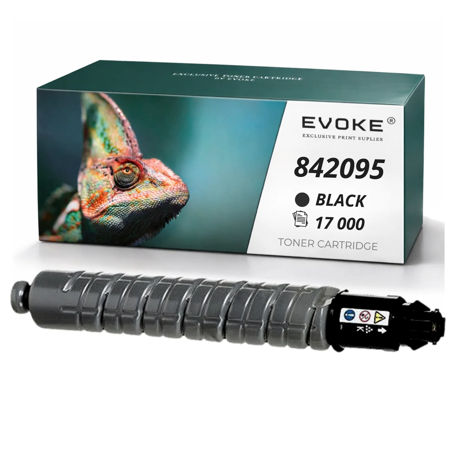 Evoke Compatibele Toner voor Ricoh Mpc-406 306K Mpc406K Mpc306K Mpc406 Mpc306 842095 Zwart 17000 Pagina's Aficio Mp C306 C307 C406